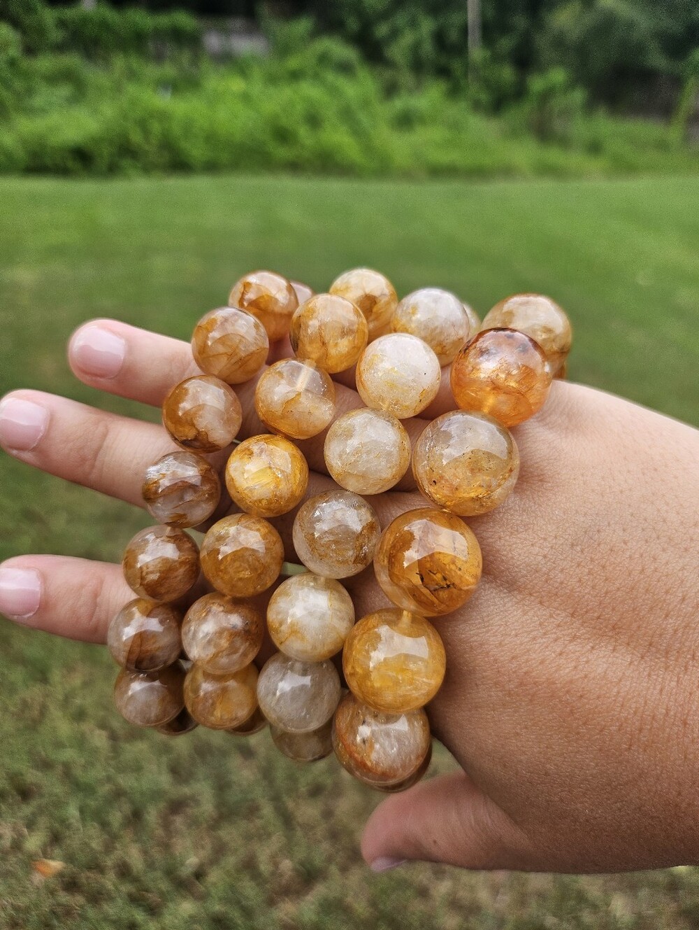 chunky golden healer bracelet - Picture 2 of 11